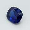 AGL Certified 5.75 Carat Burma No Heat Cushion Blue Sapphire and Diamond Ring