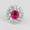 AGL Zertifiziert 9,55 Karat No Heat Burma Pink Saphir Abnehmbarer Ring zu Pendant