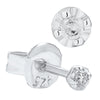 Boucles d'oreilles en diamant naturel véritable ASSAY