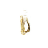 Ancient Greek Coin & Round Cut Diamond Bezel Set in 22K Yellow Gold Earrings