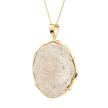 Atocha Shipwreck 8 Reale Coin 14K Gold Bezel Pendant Necklace – Assay Jewelers