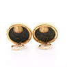 Authentic Roman Coin 14K Gold Bezel Set Stud Earrings With Lever Backs