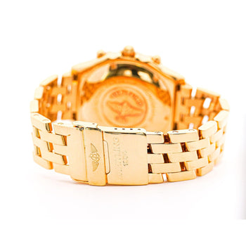 Breitling 18K Yellow Gold Chronomat Black Dial 1884 Ref. K13050.1 Watch Box & Papers – Assay Jewelers