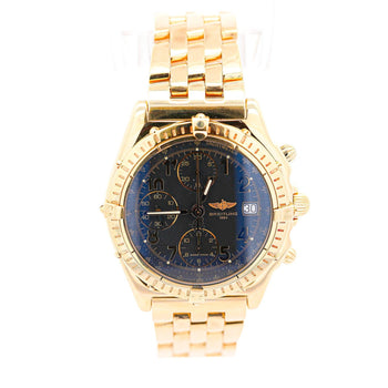 Breitling 18K Yellow Gold Chronomat Black Dial 1884 Ref. K13050.1 Watch Box & Papers – Assay Jewelers