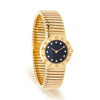 Bulgari Tubogas BB26 18K Yellow Gold Diamond Dial 26mm Ladies Watch Full Set