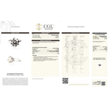 CGL Certified 6.3 Carat I/VS2 Round Diamond 14K White Gold Solitaire Engagement – Assay Jewelers