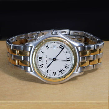 Cartier Panthère Cougar 187904 33mm Two-Tone 18K Circa 1990 Watch – Assay Jewelers