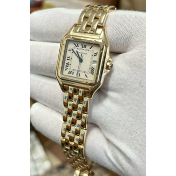 Cartier Panthere Ladies 27mm Large Size Watch in 18K Yellow Gold Model 887968 – Assay Jewelers
