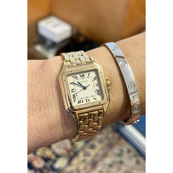 Cartier Panthere Ladies 27mm Large Size Watch in 18K Yellow Gold Model 887968 – Assay Jewelers