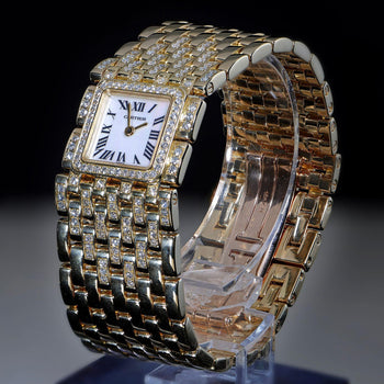 Cartier Panthère Ruban WG3009TA Factory Diamond 18K Gold Full Set Watch – Assay Jewelers