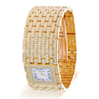 Cartier Panthère Ruban WG3009TA Factory Diamond 18K Gold Full Set Watch – Assay Jewelers