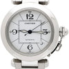 Cartier Pasha C W31074M7 35mm Steel White Arabic Dial Automatic Full Set Watch
