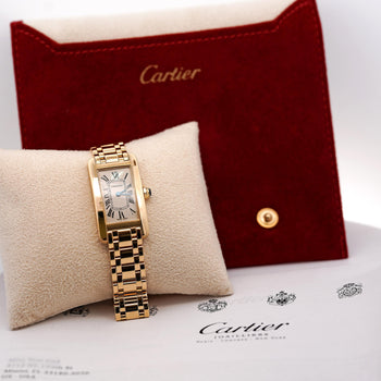 Cartier Tank Américaine 2482 18K Gold 20mm Ladies Watch – Assay Jewelers