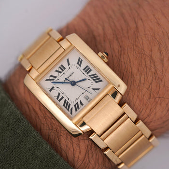 Cartier Tank Francaise 28mm 18K Gold Automatic with Date Watch – Assay Jewelers