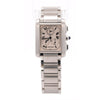 Cartier Tank Francaise Chronoflex Ref 2303 Stainless Steel Quartz Chrono Watch