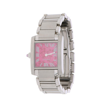 Cartier Tank Francaise W51030Q3 Raspberry Rose Dial Christmas Edition Watch – Assay Jewelers