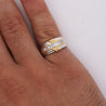Channel Baguette Diamond Platinum 18K Gold Band Ring