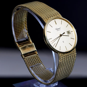 Chopard Classic 1094 Circa 1985 18K Yellow Gold Mesh Bracelet Watch – Assay Jewelers