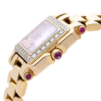 Chopard Happy Sport 27/6851-21/11 Diamond and Ruby 18K Rose Gold Full Set Watch – Assay Jewelers