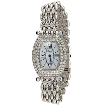 Chopard Montre classique femme 10/6560-23 avec lunette sertie de diamants en or blanc 18k – Assay Jewelers