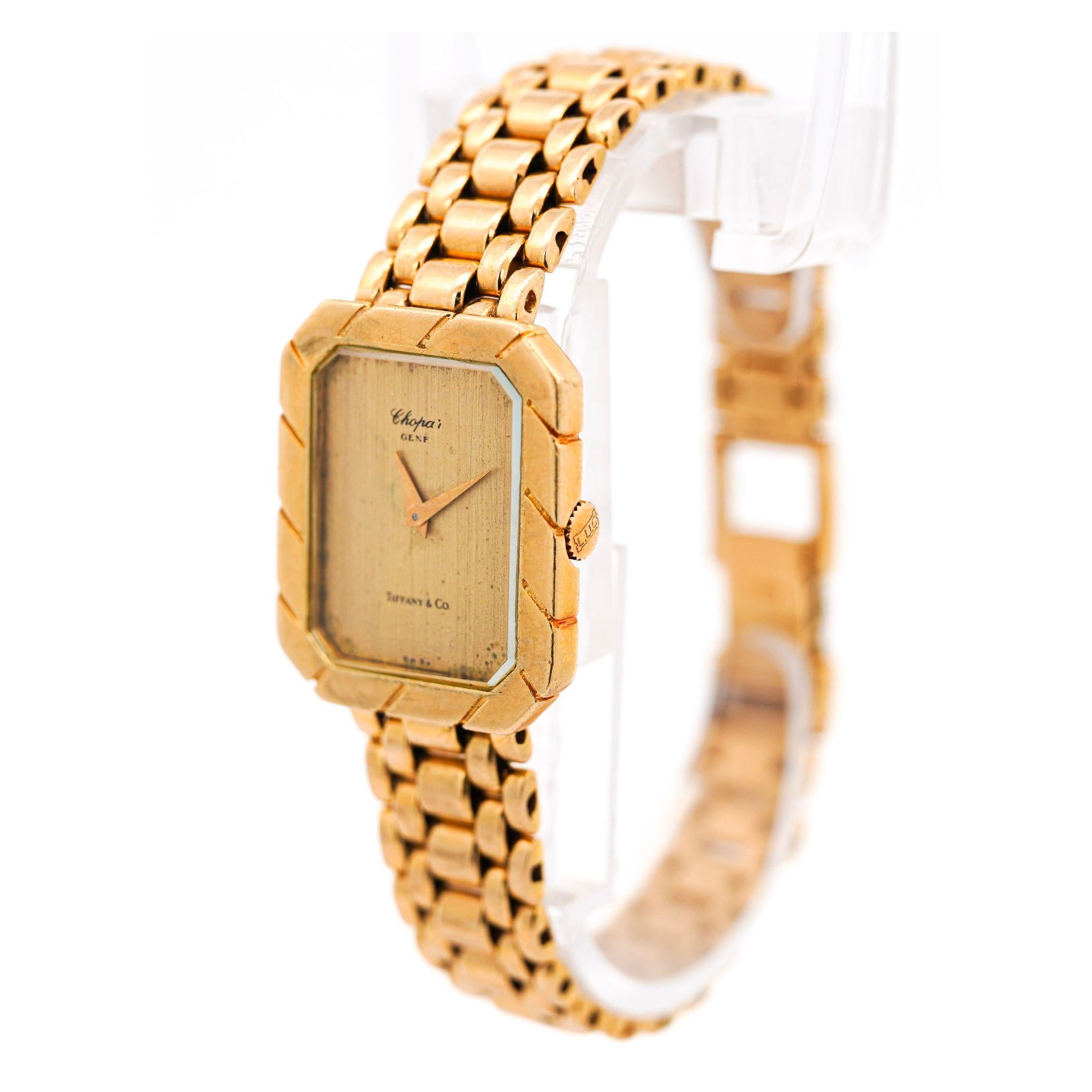 Chopard for Tiffany & Co. 18K Yellow Gold Vintage Unisex Watch