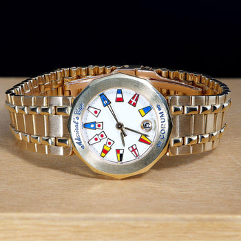 Corum Admiral's Cup Nautical Flag Dial 27mm Circa 1990 18K Yellow Gold Watch – Assay Jewelers