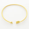 Diamond Arrow Cuff Bangle Bracelet 14K Gold