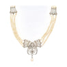 Edwardian GIA Certified Saltwater Pearl & Old Euro Cut Diamond Necklace