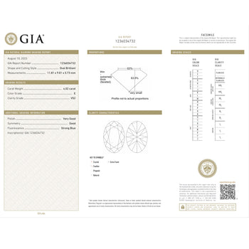 GIA 4.02 Carat Oval Cut Diamond E/VS2 Three Stone Half Moon Sidestone Ring – Assay Jewelers