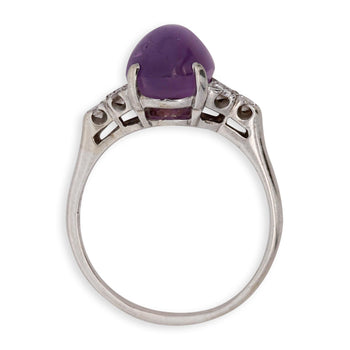 GIA Certified 10 Carat No Heat Pink Star Sapphire White Gold Cocktail Ring – Assay Jewelers