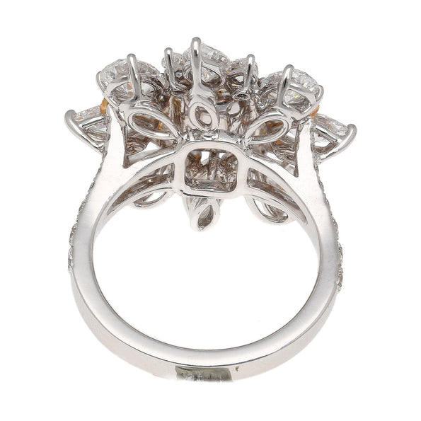 Bague en diamant certifiée GIA, taille radiant, 1,39 carat, Fancy Intense jaune verdâtre