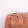 GIA Certified 2.56 Carat Round Cut Diamond Cathedral Solitaire Ring