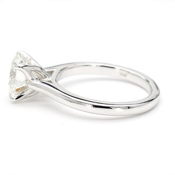 GIA Certified 2.56 Carat Round Cut Diamond Cathedral Solitaire Ring – Assay Jewelers