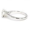 GIA Certified 2.56 Carat Round Cut Diamond Cathedral Solitaire Ring