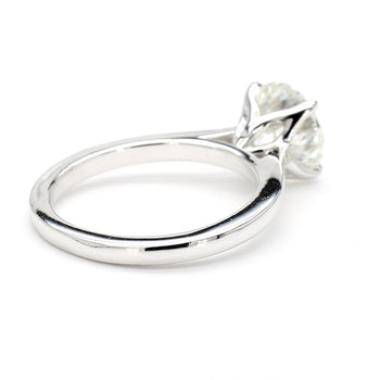 GIA Certified 2.56 Carat Round Cut Diamond Cathedral Solitaire Ring – Assay Jewelers