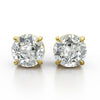 GIA Certified 2.68 Carat Old Euro Cut Diamond Stud Earrings