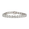 GIA Certified 31 Carat Cushion Lab Diamond Tennis Bracelet 18K White Gold