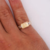 GIA Certified 3.86 Carat Yellow Diamond East West Ring 18K Gold