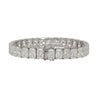 GIA Certified 46 Carat Radiant Cut Diamond Tennis Bracelet