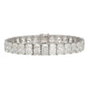 GIA Certified 46 Carat Radiant Cut Diamond Tennis Bracelet