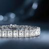 GIA Certified 46 Carat Radiant Cut Diamond Tennis Bracelet