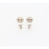 GIA Certified 5.12 Carat Fancy Brownish Greenish Yellow Diamond Stud Earrings