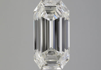 GIA Certified 5.36 Carat Emerald Cut Diamond East West Bezel Unisex Ring – Assay Jewelers