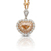 GIA-zertifizierte 5,78 ct Color Shield Cut Diamant Pendant Halskette