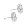 GIA Certified 6.76 Carat Pear Cut Diamond Stud Earrings