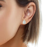GIA Certified 6.76 Carat Pear Cut Diamond Stud Earrings