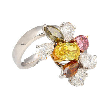 GIA & IGI Certified 3 Carat Natural Fancy Color Diamond Ring Platinum & 18K Gold – Assay Jewelers