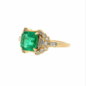 GRS Certified 2.09 Carat Natural Emerald Set in 18k Solid Gold Ring – Assay Jewelers