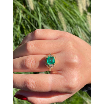 GRS Certified 2.09 Carat Natural Emerald Set in 18k Solid Gold Ring – Assay Jewelers