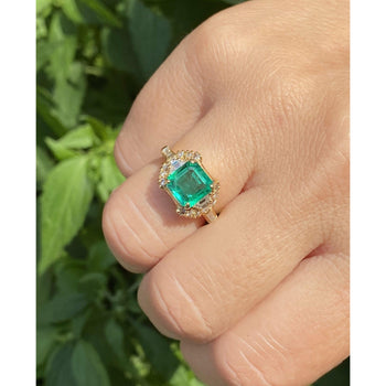GRS Certified 2.09 Carat Natural Emerald Set in 18k Solid Gold Ring – Assay Jewelers